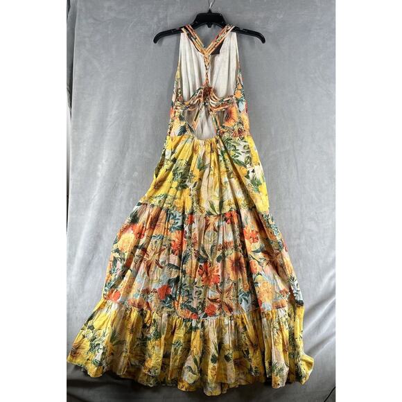 Anthropologie Pilcro Halter Tiered Maxi Dress Size Medium - Picture 6 of 10